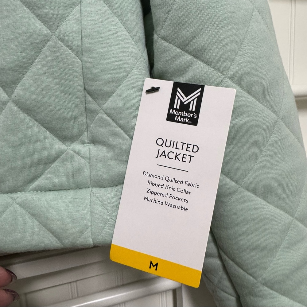 Quilted Women's Jacket in Sage / Mint Green Size M - NWT - Picture 7 of 9